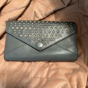 Rebecca Minkoff Black Cut-Out Clutch